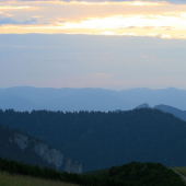 Západ slnka na Kráľovej studni