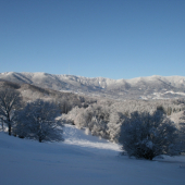 Kremnické vrchy v bielom
