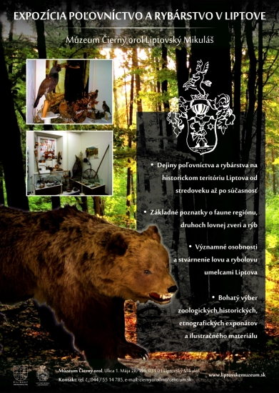 Expozícia poľovníctvo a rybárstvo v Liptove