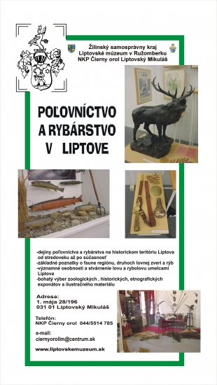 Expozícia poľovníctvo a rybárstvo v Liptove