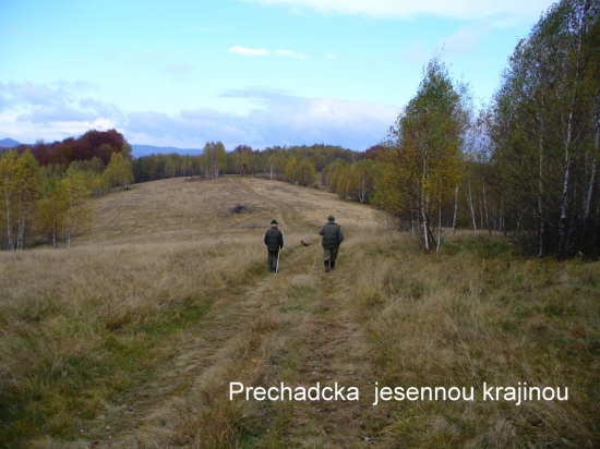 Prechadcka jesennou  krajinou.