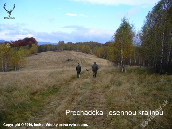 Prechadcka jesennou  krajinou.