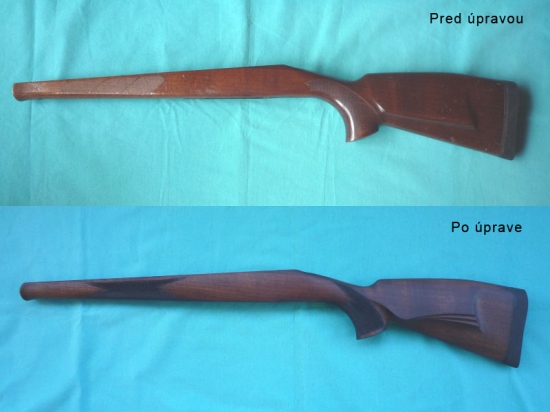 Úprava pažby CZ550