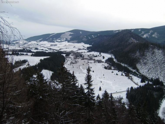 Meandre Hrona pod Telgártom z Grúňa.