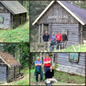 Oprava strechy chaty na Jaškove po 60. rokoch