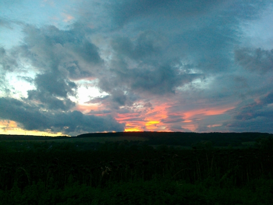 Večer nad želiarom