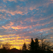 Východ slnka nad Červenkami