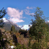 dole jeseň, hore zima