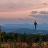 večerný pohľad na Kozie chrbty