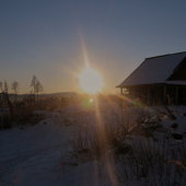 večer pri krmelci ...