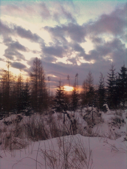 včerajší západ ...