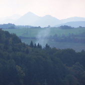 Malá Fatra - pohľad z Oravského hradu