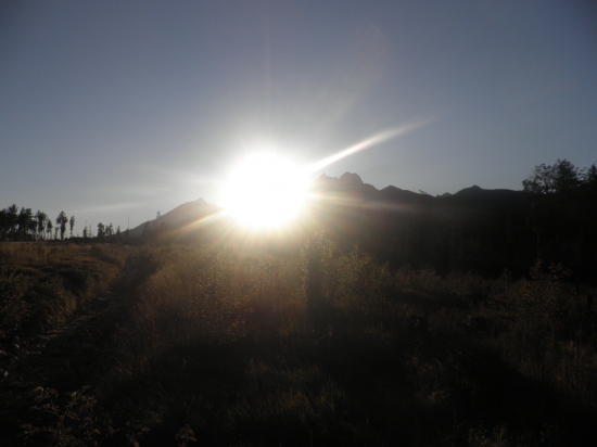 zapadá za Tatry