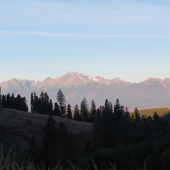 ranný pohľad na Tatry