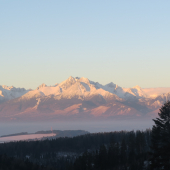 ranný pohľad na Tatry