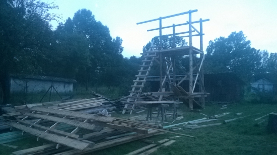 Výstavba kazateľne