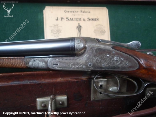 J.P.Sauer&Sohn, bixa, model I. 9,3x72R/16 rok výroby 1893