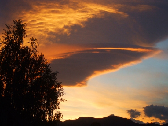 Včerajší západ slnka.