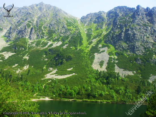 Ostrva a Popradské pleso.
