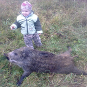 teším sa z ockového malého úlovku