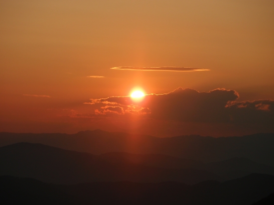Slnko zapadlo a les ožil ...