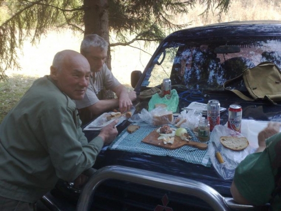 švédsky stôl v prírode