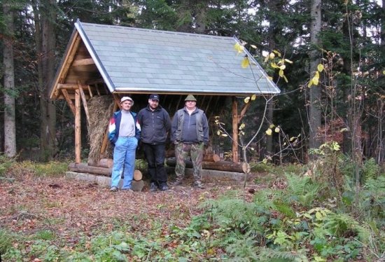 S otcom a kamarátom pri mojom krmelci