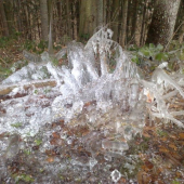 Ľadové umelecké dielo prírody