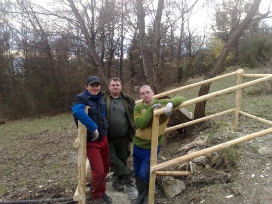 údržba studničky na Jamkách