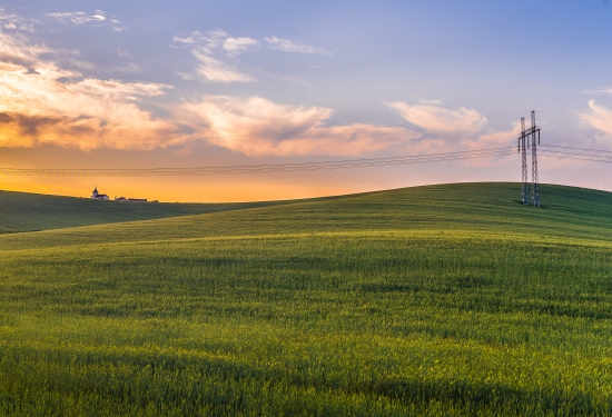 Podvecerna krajinka