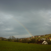 duha na Štědrý den