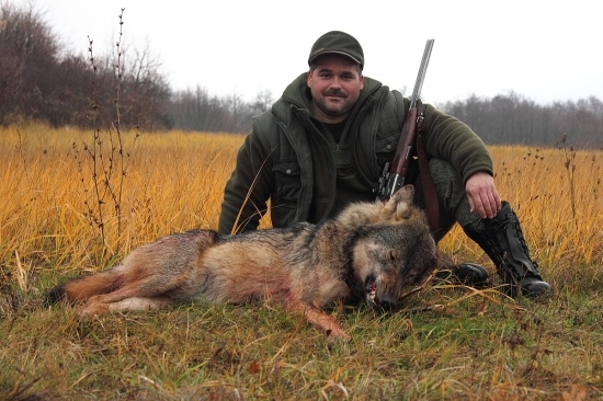 Poľovník a vlčica spod Slanských Vrchov