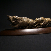 Wild boar and wolf