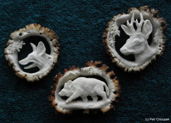 moje práce - liška, kňour, srnec