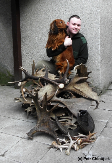 Já a můj další největší poklad - jezevčík Žolík