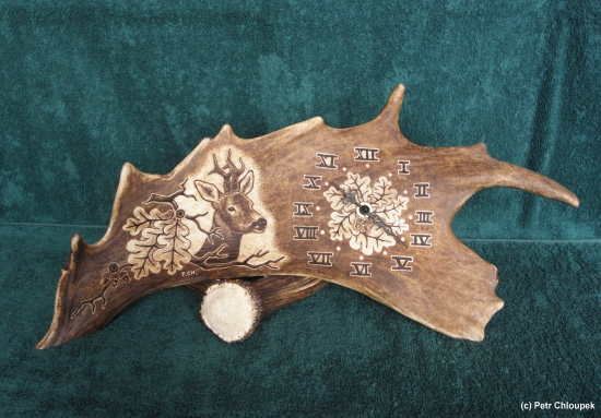 Moje práce - hodiny (srnec)