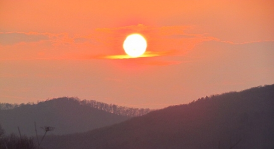 Včerajší západ slnka