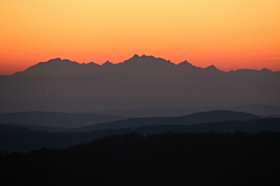 Tatry -pohľad z Východných Karpát