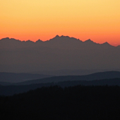 Tatry -pohľad z Východných Karpát