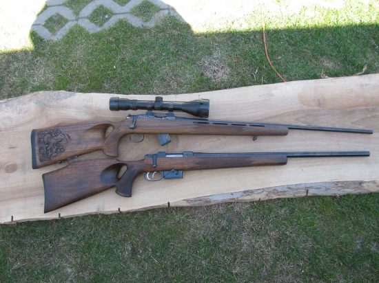 Lochshaft ,pažba s dierou,či Thumbhole.