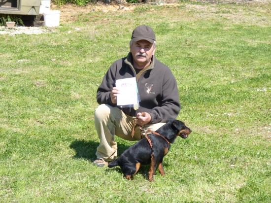 Skušky BL-Velké Uherce. Prvá cena,prvé miesto.Druh práce:Š.