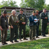 Medzinárodné všestranné skúšky jagdterrierov-rozhodcovský  zbor na čele s pánom Oto