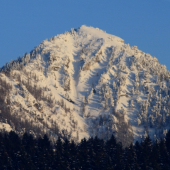 Zasnežená Ostrá (vrch vo Veľkej Fatre)