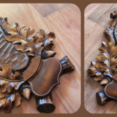 Dubové listy pod srnca..