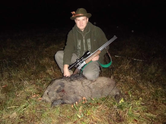 Moje prvé diviača počas splnu..