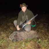 Moje prvé diviača počas splnu..