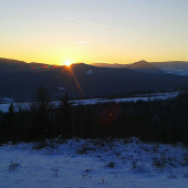 Mrazivý západ slnka