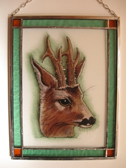 Srnec - vitráž