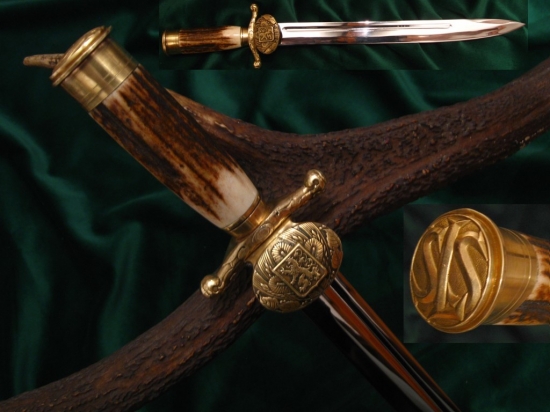 Tesák s kováním státních lesů