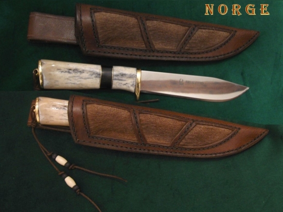 Nůž-Skandinávská čepel  s pochvou